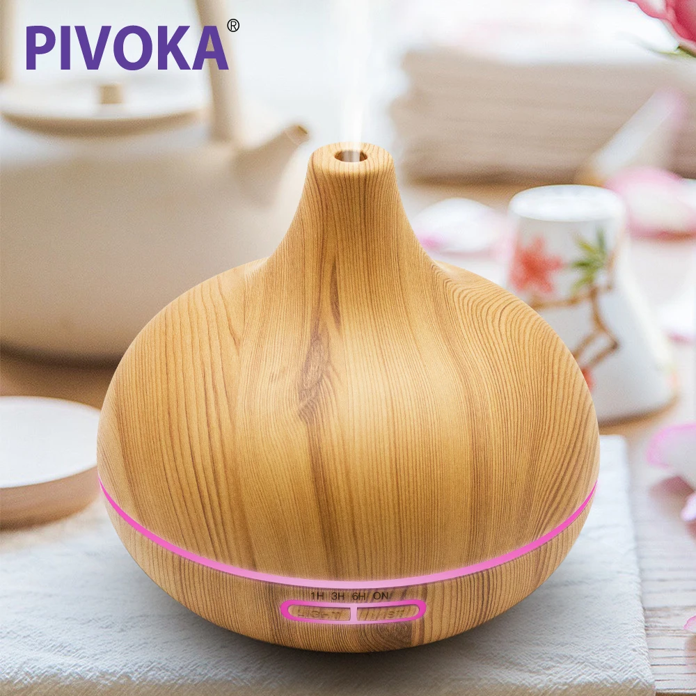 

PIVOKA USB Electric LED Ultrasonic Aroma Humidifier Air Diffuseur Huile Essentiel Mist Maker Fogger Humificador Oil Diffuser