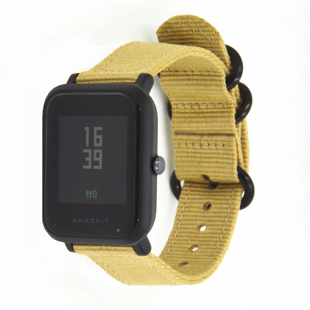 Модный Цветной нейлоновый Браслет Для Xiaomi huami Amazfit Bip BIT PACE Lite, Молодежные часы, ремешок, фитнес-браслет