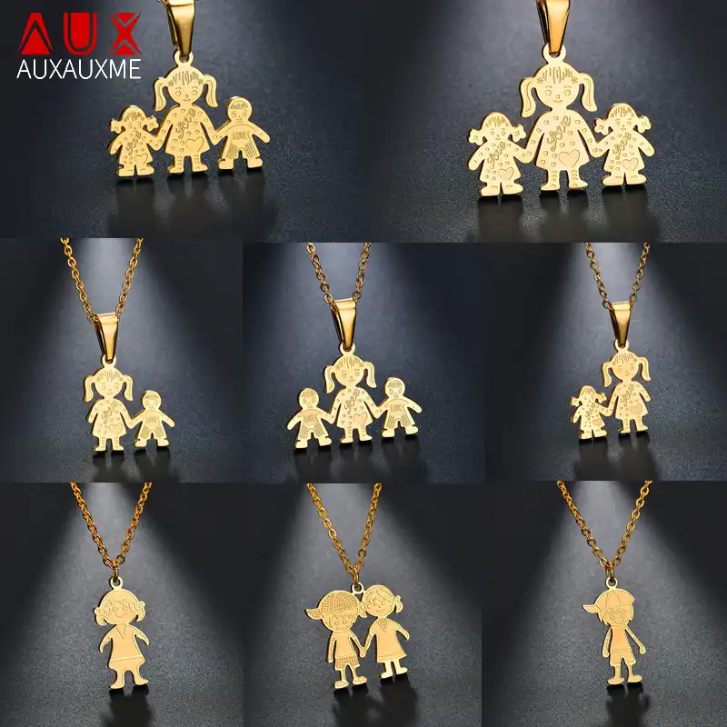 sangrado Darse prisa pueblo Auxauxme, 11 estilos, sencillo collar con colgante familiar de acero inoxidable para padre, madre, niña, Chico, Collar de familia de amor para mujeres y hombres| | - AliExpress sangrado Darse prisa pueblo Auxauxme, 11 estilos, sencillo collar con colgante familiar de acero inoxidable para padre, madre, niña, Chico, Collar de familia de amor para mujeres y hombres| | - AliExpress