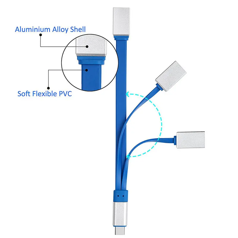 OTG USB C концентратор разъем супер скорость Thunderbolt 3 концентратор USB Type C к USB 3,0/2,0 для Macbook Pro ноутбук телефон USB-C интерфейс