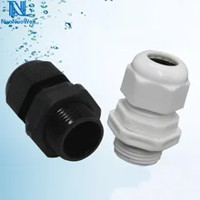 Пластик IP68 Водонепроницаемый соединения регулируемый 3-18 мм кабельный ввод шнур сцепление разъем PG7/PG9/PG11/PG13.5/PG16/PG21