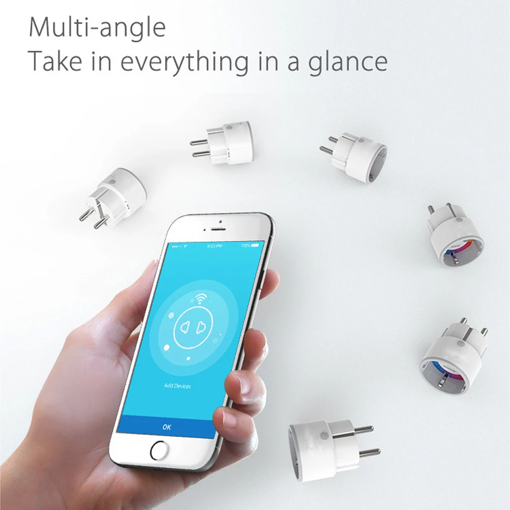 Coolcam Smart Plug Поддержка ЕС Amazon Alexa Google Home IFTTT пульт дистанционного управления WiFi