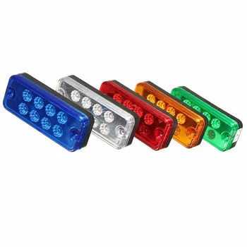 

2 Pcs 8 LED Side Maker Lights Lamp for 24V Track Trailer Caravan 5 Colors Side Lamp