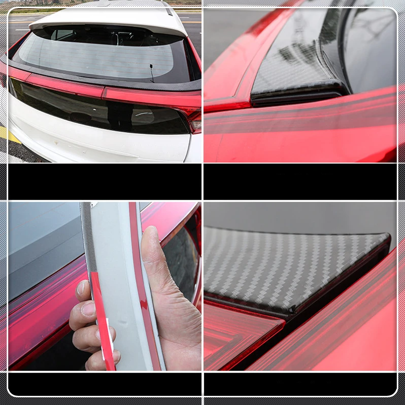 Для Mitsubishi Eclipse Cross Автомобильный задний спойлер крыло Декоративная полоса накладка АБС пластик авто аксессуары