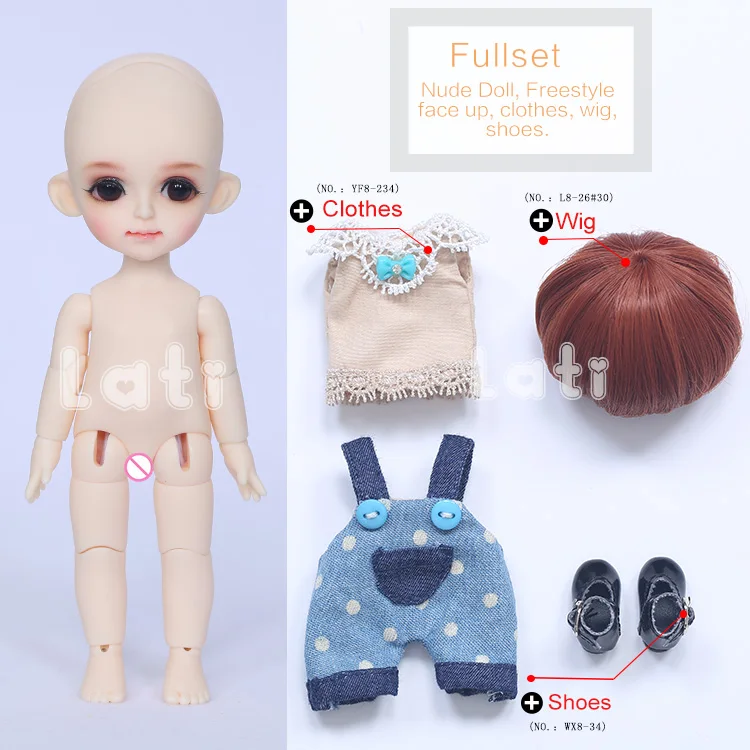 Полный набор BJD кукла лати желтая Хару Джилли Byurl Чо Солнечный Коко 1/8 YoSD куклы милые девушки игрушка девочка Linachouchou Luts посылка набор - Цвет: Byurl