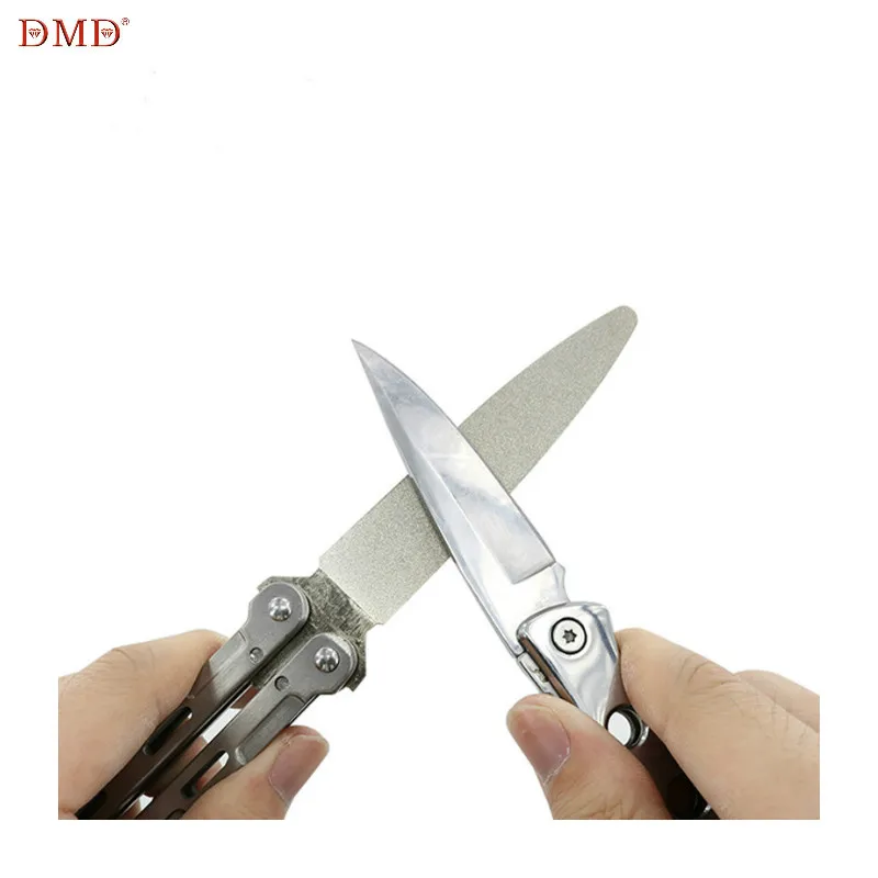 

DMD Portable Double Side Sharpener Knife 400 600 Grit Durable Diamond Folded Knife Sharpener Outdoor Tool