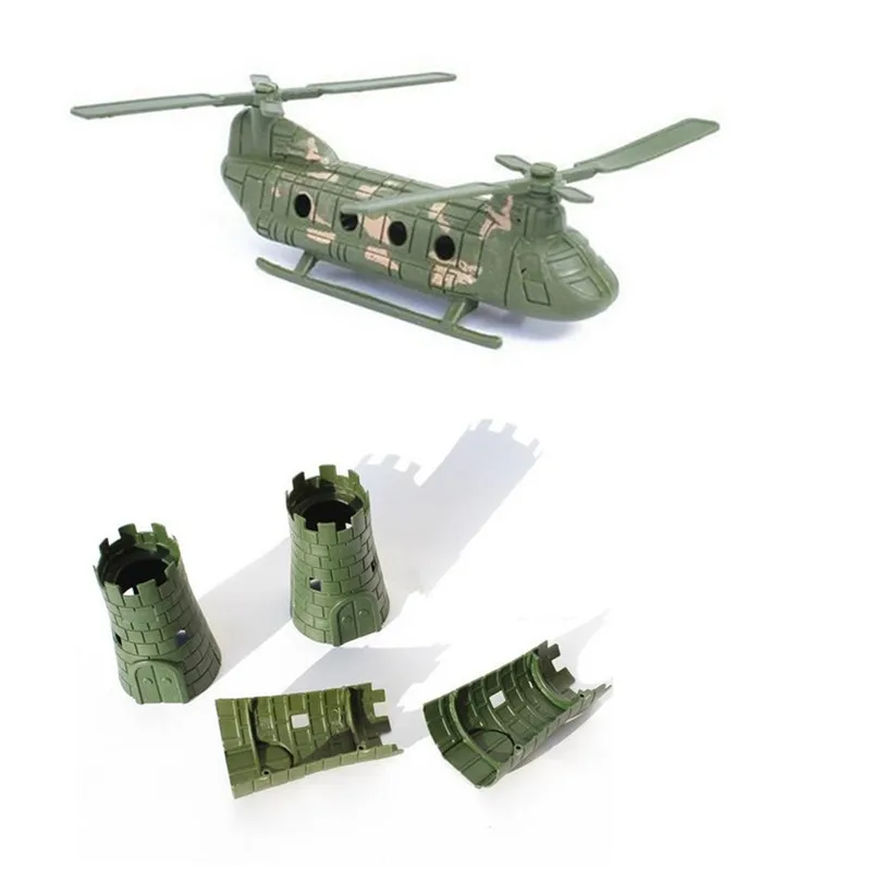 270 шт./компл. военные фигурки s Танк летательный аппарат игрушки армии США Для мужчин зеленого и красного цвета хобби для мальчиков, подарки для детей