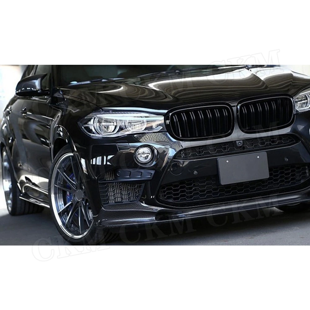 3D стиль углеродное волокно передний спойлер сплиттер для BMW X5M X6M F85 F86 2015 2016 2017 2018 FRP