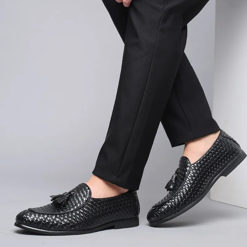 ZYYZYM/мужская повседневная обувь без шнуровки, кожаные лоферы, модная удобная мягкая мужская обувь, большие размеры