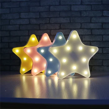 

Newest Kids Favorite Star Starfish LED Night Light Colorful Bedroom Home Decor Battery Powered Wireless Wall Lamp lua luminaria