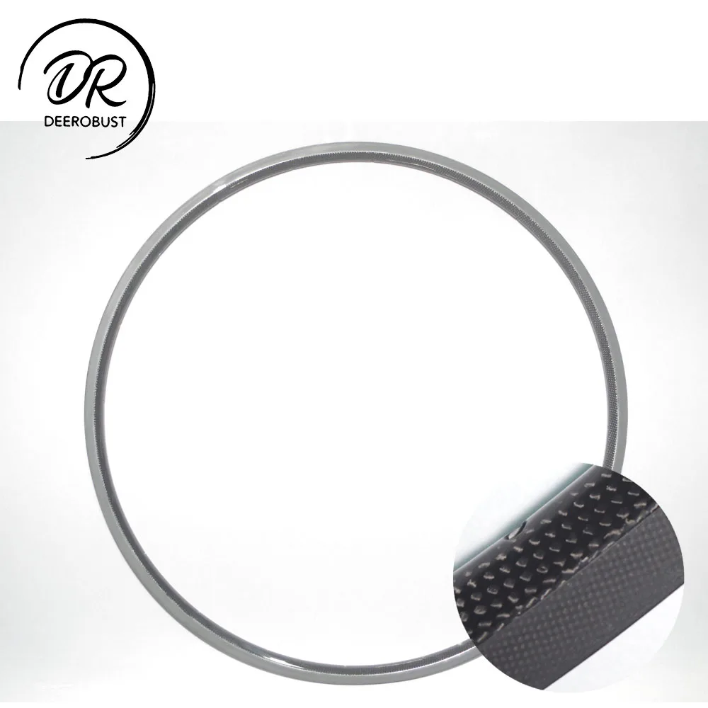 

260g 700c 20mm x 23mm Tubular Road Bike Carbon Rim 3k Glossy Bicycle Climbing Wheel Basalt Brake Surface 16 18 20 21 24 28 Holes