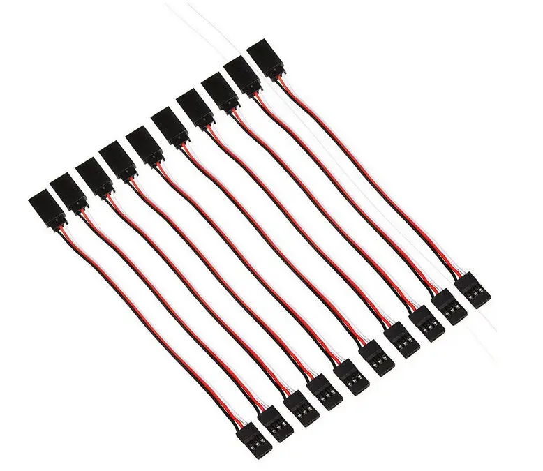 

10x 15cm 10cm 20cm Dupont male to female 3p 3 PINS jumper wire cable for RC receiver robot