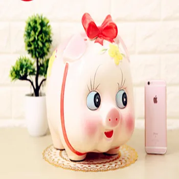 

2017 Top Fashion Special Offer Orange Cofre Porquinho Cofrinho Moeda Ceramic Piggy Bank Ultralarge Large Fashion Birthday Gift
