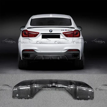

Real Carbon Fiber P Style Car Styling Rear Lip Diffuser Bumper Spoiler Splitter for BMW F16 M-sport Package M-tech 2015-2017