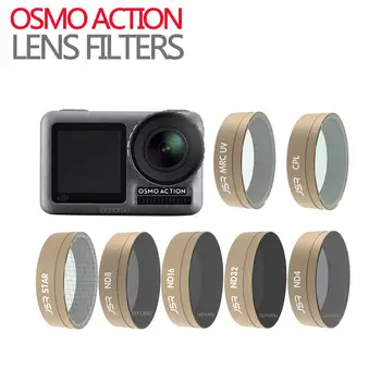 

For DJI OSMO ACTION Camera Lens Filter Sets CPL UV STAR ND4/8/16/32 ND8/16/32/64 Camera Filter for DJI Action Camera Accessories