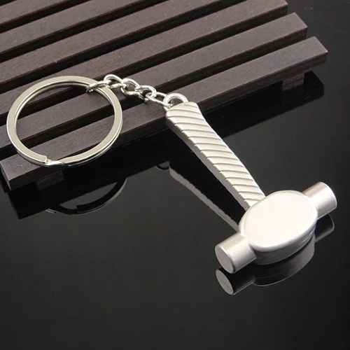 Suti портативный брелок инструмент высокого класса имитация брелок кольца из нержавеющей стали в форме гаечного ключа молоток подарок на день рождения - Цвет: B