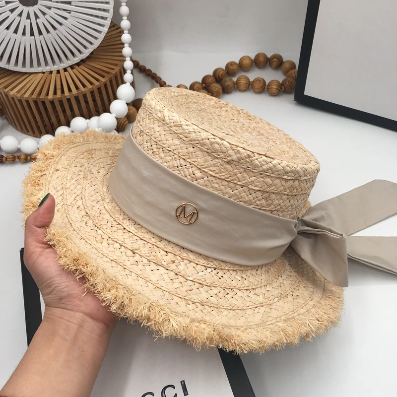 

Japanese sweet lafite chic summer sun hat ladies elegant foldable bow ins style fake cool hat
