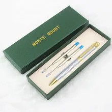 Роскошный 723 Платиновый золотой тонкий корпус школьный резной узор Бизнес Офис Средний Ballpoint шариковые ручки Подарочная коробка