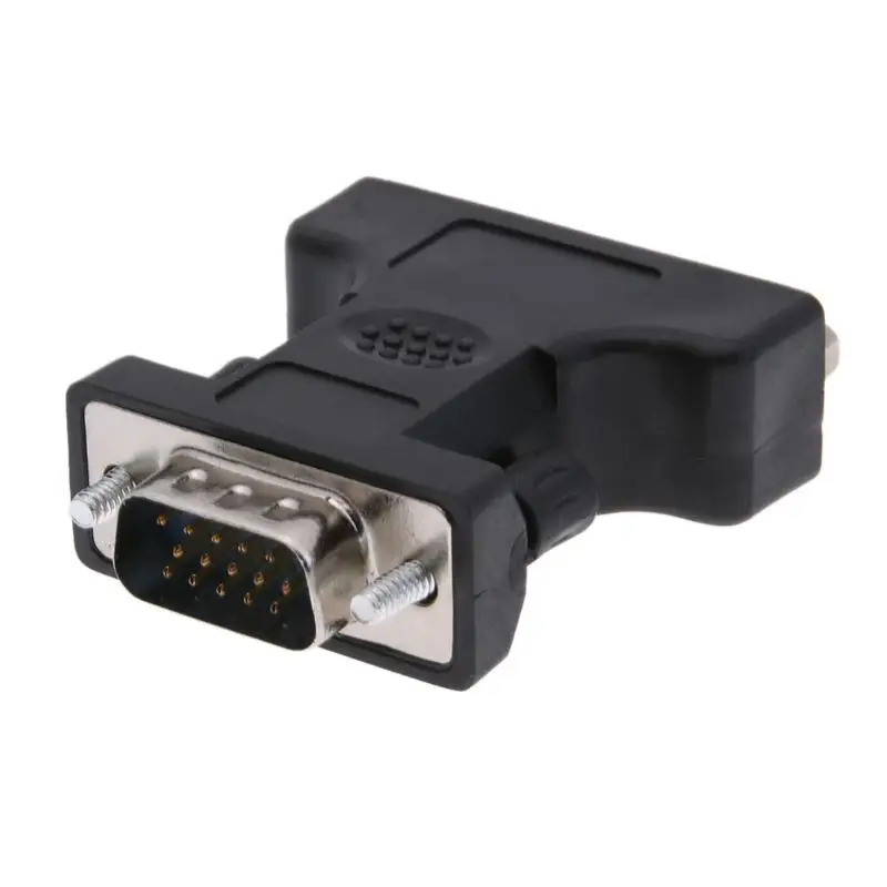 24+5Pin DVI Female to 15Pin VGA Male Cable Extender Adapter Converter Cable Connector For HDTV CRT Monitor Projector ALLOYSEED