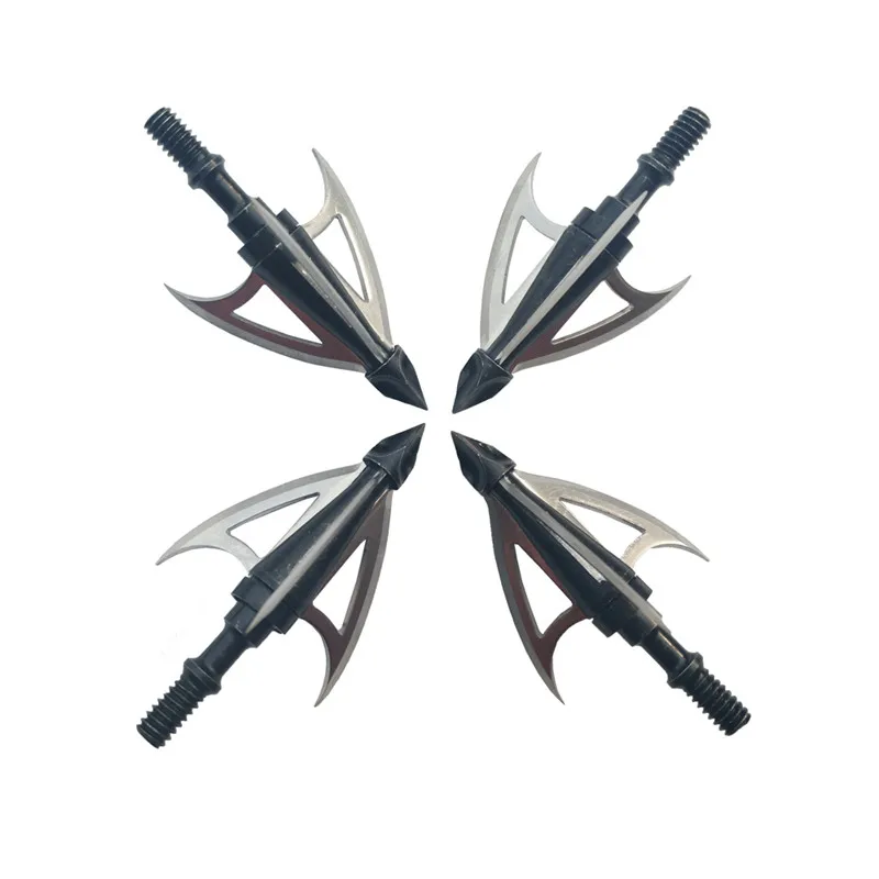 3pcs Archery Arrow Head 3Fixed Blade Broadhead Stainless Steel 100Grain Arrowhead Hunting Archery Arrow Accessories