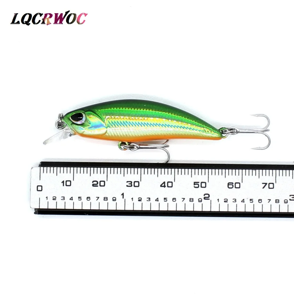 NEW 50mm 4g Minnow Stream Fishing lure Mini Trout baits small whopper vibrating light sinking micro fish crankbait japan winter