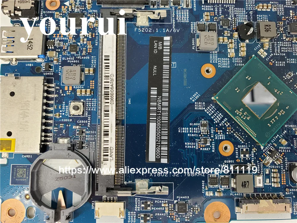 Материнская плата NBMRT11006 NB.MRT11.006 для acer aspire ES1 311 EA30 BM MB 14221 1M 448.03405.001M с ЦПУ 100%