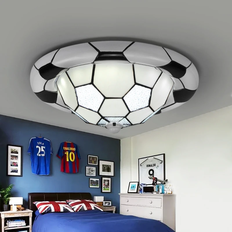

Creative Personality Football Ceiling Lamp Bedroom Nordic American European Boy Room Lamp Children's Room Lighting