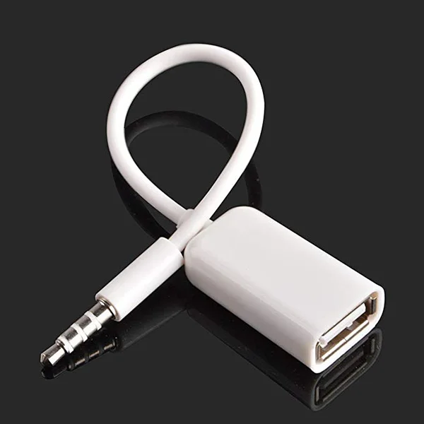 Автомобильный 3 5 мм Мужской AUX аудио разъем USB Женский Кабель конвертера MP3