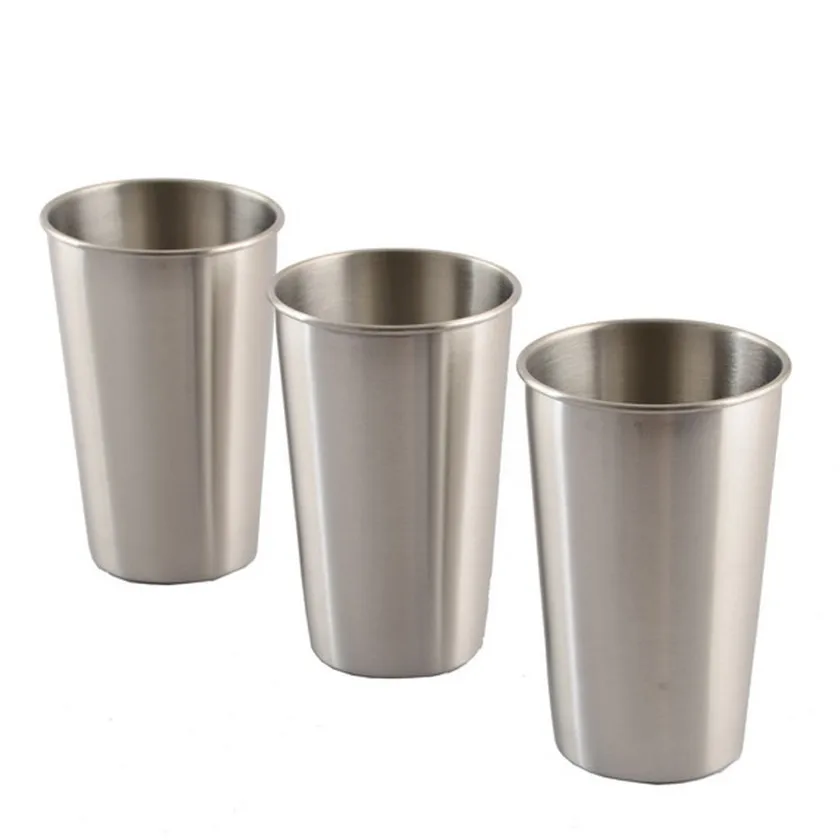Buy 2017 Stainless Steel Drinking Juice Beer Glass