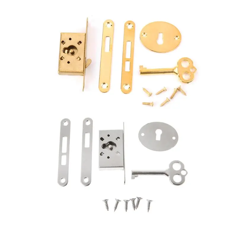 Vintage Drawer Lock With Key Antique Small Box Door Locks