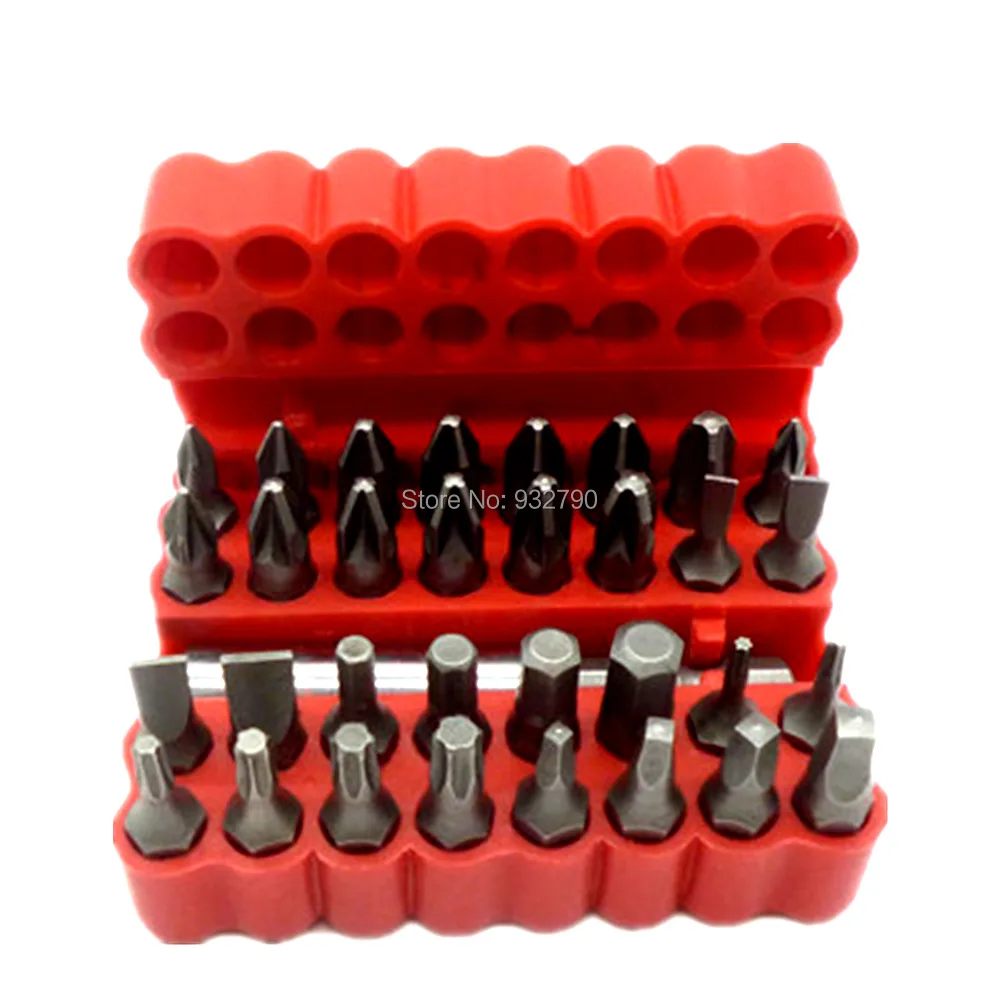 33pcs Security Bit Set Screw Driver Bits Torx Hex Star Spanner Screwdrive Tamper Proof Tri Phillips Holder | Инструменты