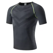 Men Compression Under Base Men’s Fitness Tight Elastic Wicking T-shirt