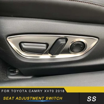 

Auto Seat Adjustment Switch Cover Sticker Accessories for Toyota Camry XV70 2018