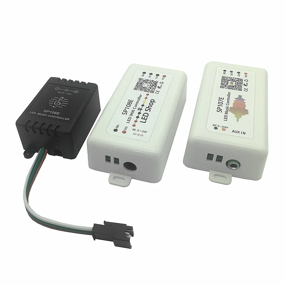 SP108E wifi WS2811 WS2812B светодиодный музыкальный контроллер SP107E SK6812 SP105E Bluetooth APA102 SP110E WS2801