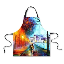 3D картина цвет красивый с принтом в виде пейзажа фартук, домашняя гостиная аккуратная чистая кухня использование легко моется