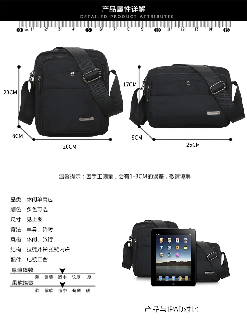 Брендовая мужская сумка-мессенджер высокого качества, водонепроницаемая сумка на плечо для женщин, деловая дорожная сумка через плечо, элегантный дизайн, черная посылка