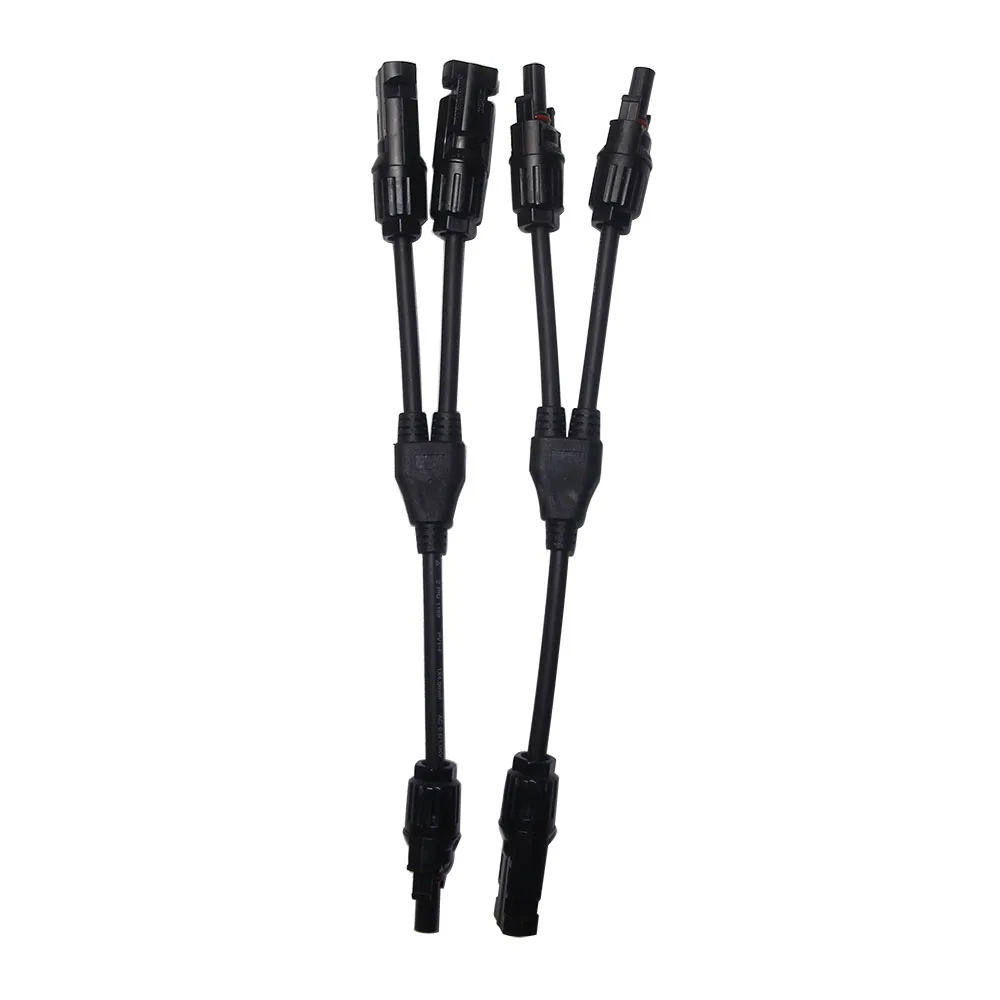 

Maywah@1Pairs MC4 Connector Y branch M/M/F and F/F/M,mc4y 2 male 1 female and 2 female 1male Solar Panel Cable Branch Connector