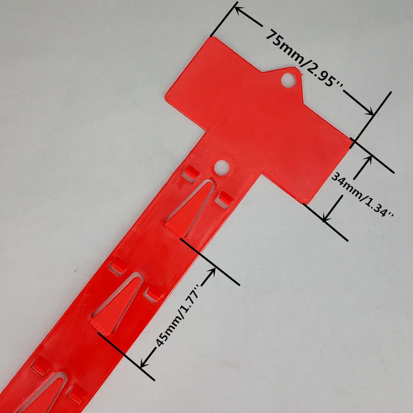L620mm Пластик мерчандайзинга полоски Clear PP розничной висит Дисплей Клип держатель 12 Крючки продуктов посылка в супермаркете 150 шт