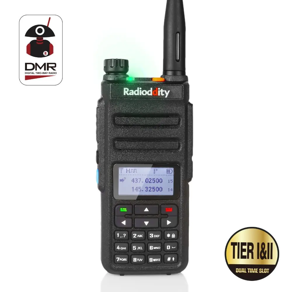 Radioddity GD-77 Dual Band Dual Time Slot Digital Two Way Radio Walkie Talkie DMR Compatible with Motrobo Tier 1 Tier 2 + Cable Radioddity GD-77 Dual Band Dual Time Slot Digital Two Way Radio Walkie Talkie DMR Compatible with Motrobo Tier 1 Tier 2 + Cable