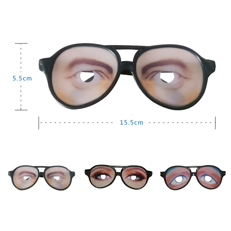

Halloween New Strange Simulation Glasses For Men Women Models Funny Glasses Models Party Glasses Decorative Dance Performance