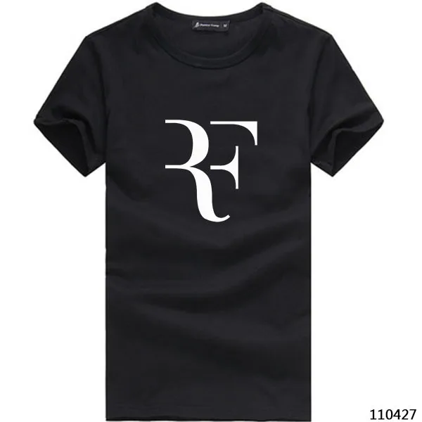 Summer Fashion RF T shirt Roger Federer shirt Brand Cotton Short sleeve
