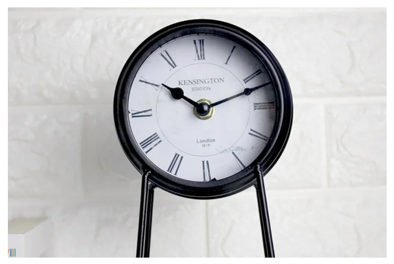 Домашние декоративные часы абстрактные Ретро американские настольные часы домашние декоративные часы креативные немой дом спальня офисные часы