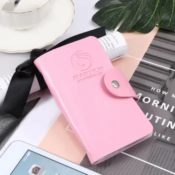 

New 20 Slots Card Bag Nail Art Stamp Plate Stamping Plates Holder Storage Bag Cases Stamp Bag Organizer Empty Case
