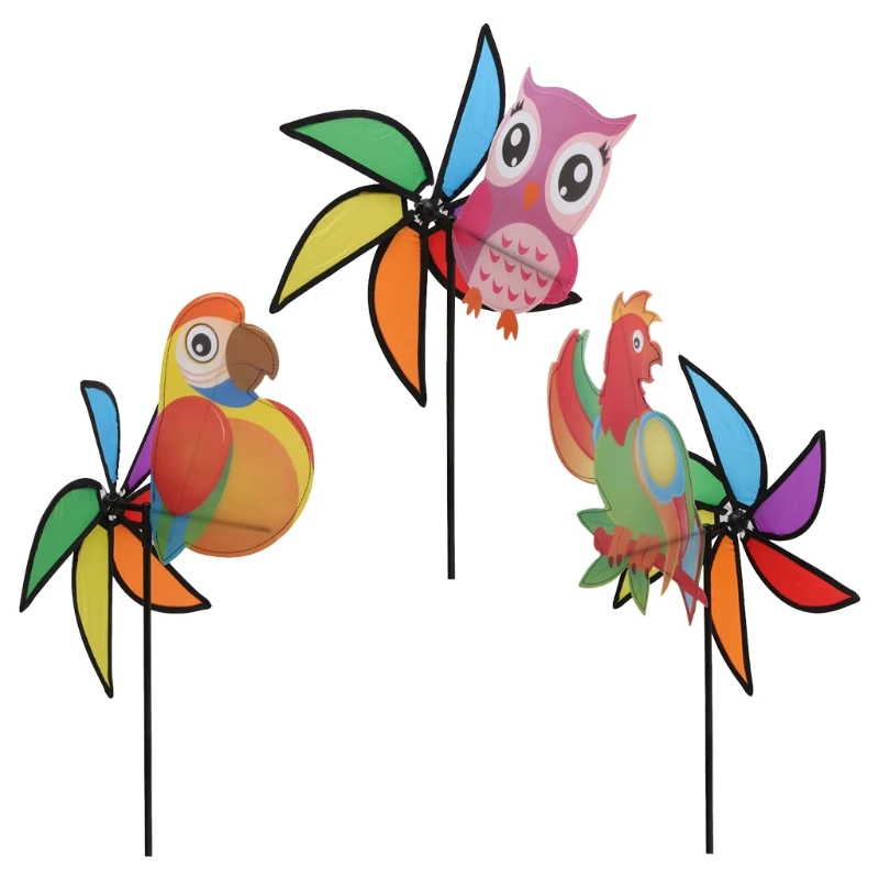 

Hot Sale 3D Large Cute Animal Windmill Wind Spinner Whirligig Yard Garden Decor Kids Toys