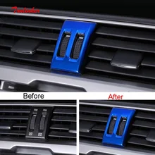 Tonlinker Обложка Наклейка для PRADO-17 Автомобиль Стайлинг 1 шт. приборная панель из нержавеющей стали средняя розетка положение крышка наклейка s