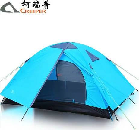Creeper Outdoor double double rainstorm camping tent Aluminum alloy pole folding couple tent Dropshipping 