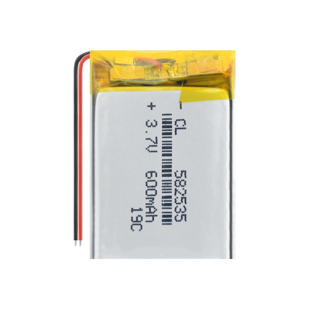 2/4 шт 582535 600mAh литий ионные полимерные аккумуляторы для часов GPS Светодиодный
