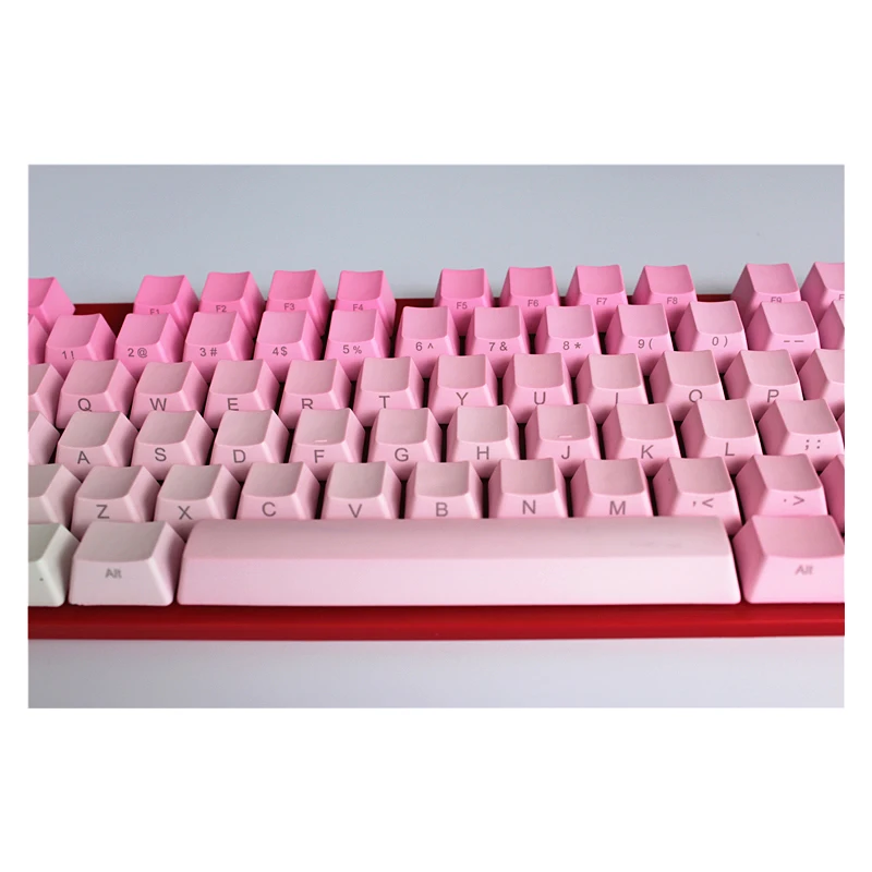 87 клавиш Радужный OEM профиль брелки Cherry MX Переключатель PBT колпачки радий valture с боковой печатью для механической клавиатуры