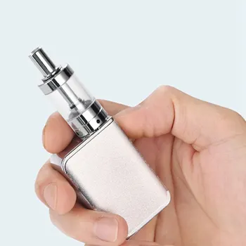 

New Arrival Mini 10W Box Mod 1050mAh with LED Screen E-cigarette510 Thread Exquisite Portable Mini Mod kit1050mAh 2.5ml Tank