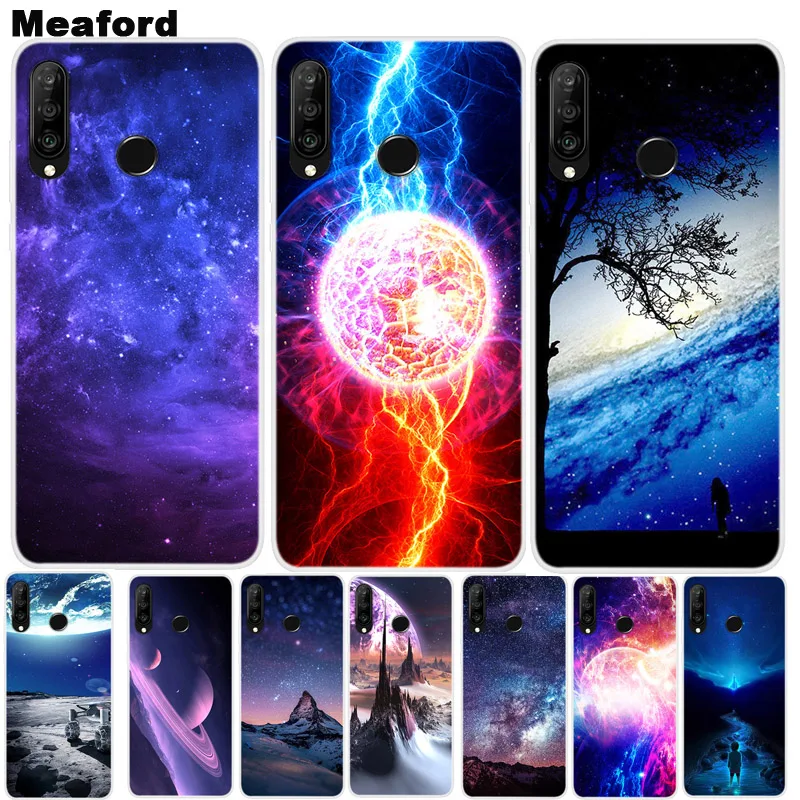 

For Huawei Honor 10i Case Honor 10i Soft Phone Cover Space Print Case For Huawei Honor 10i 10 i Honor10i HRY-LX1T Clear bumper